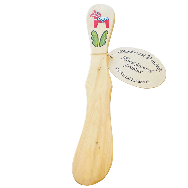 Wooden Spreader with Hand painted Dala horse