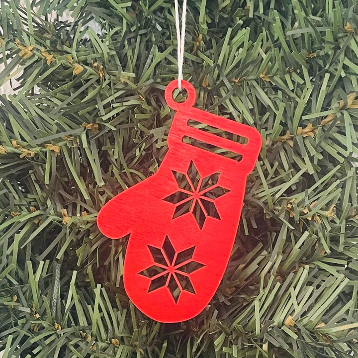 Red mitten ornament