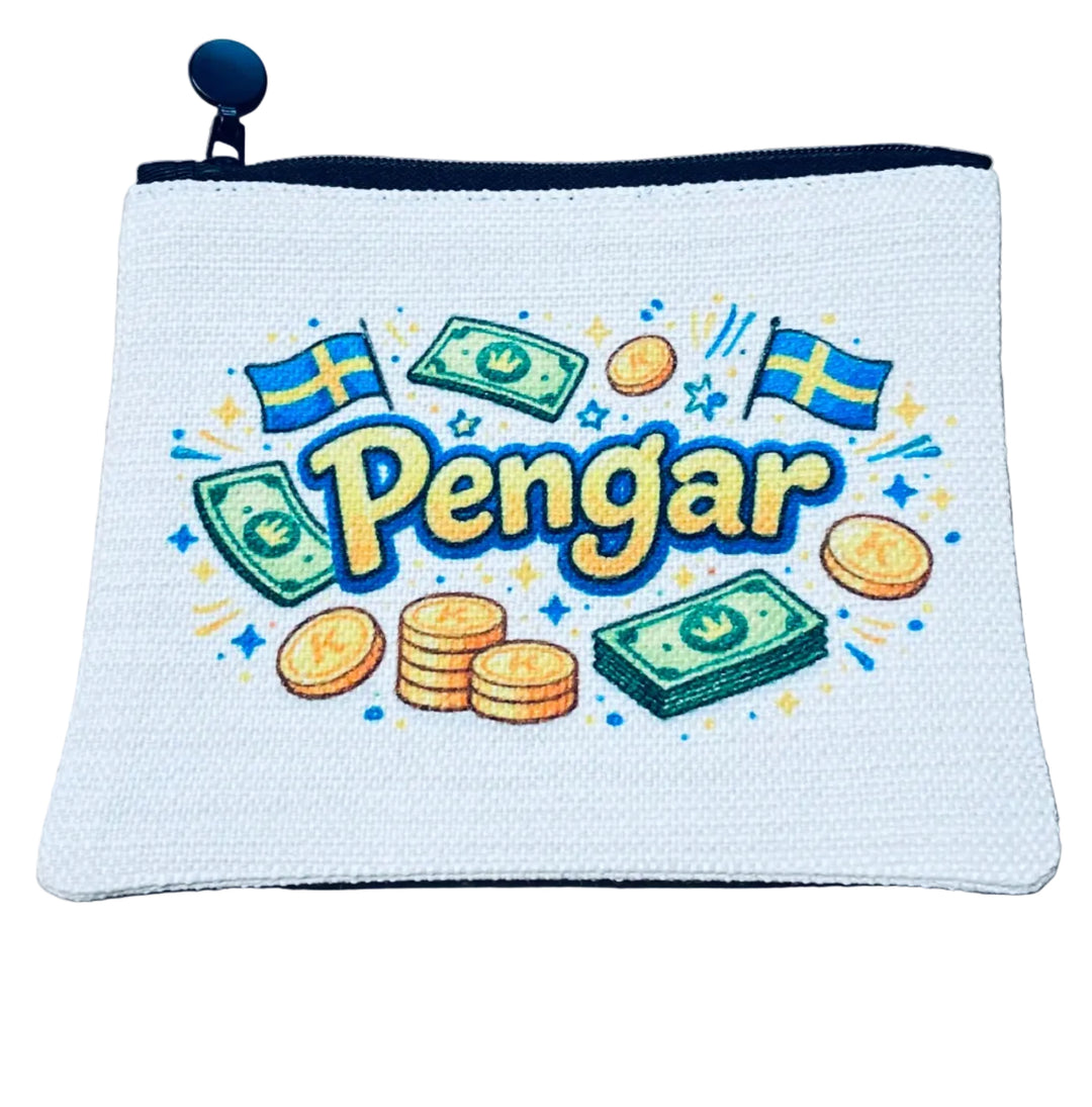 Zippered Pouch Coin Purse - Pengar