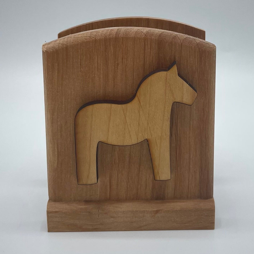 Dala Horse Wooden Napkin Holder