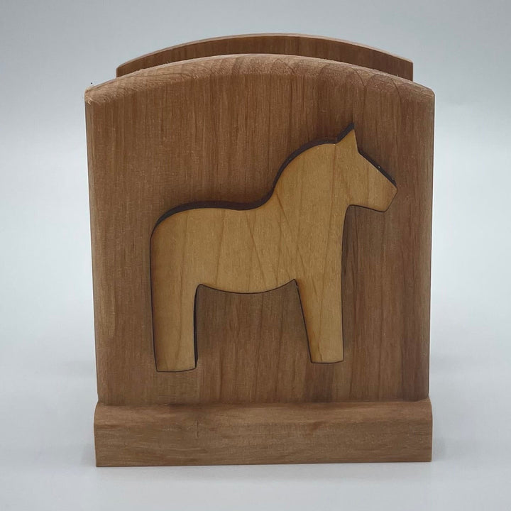 Dala Horse Wooden Napkin Holder