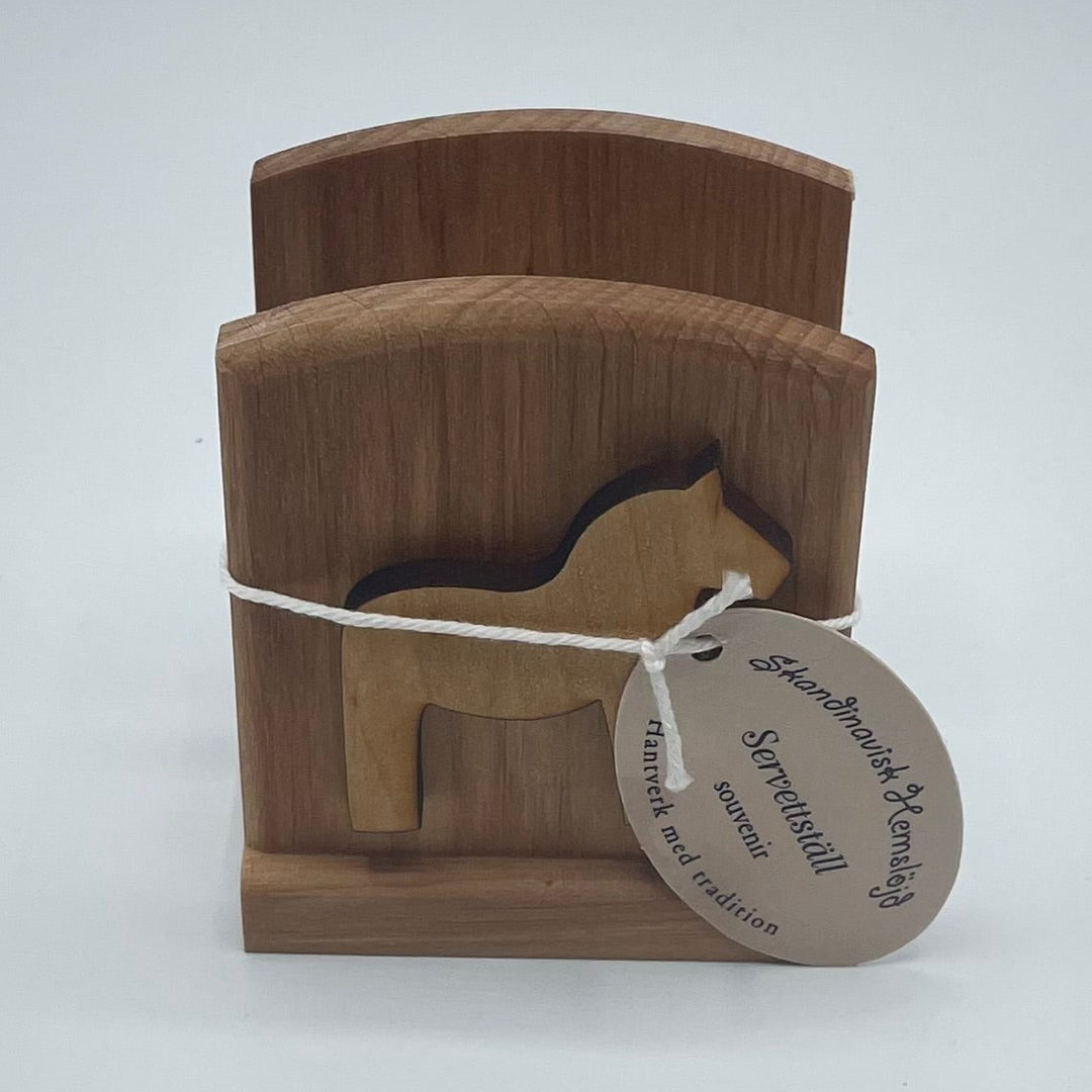 Dala Horse Wooden Napkin Holder