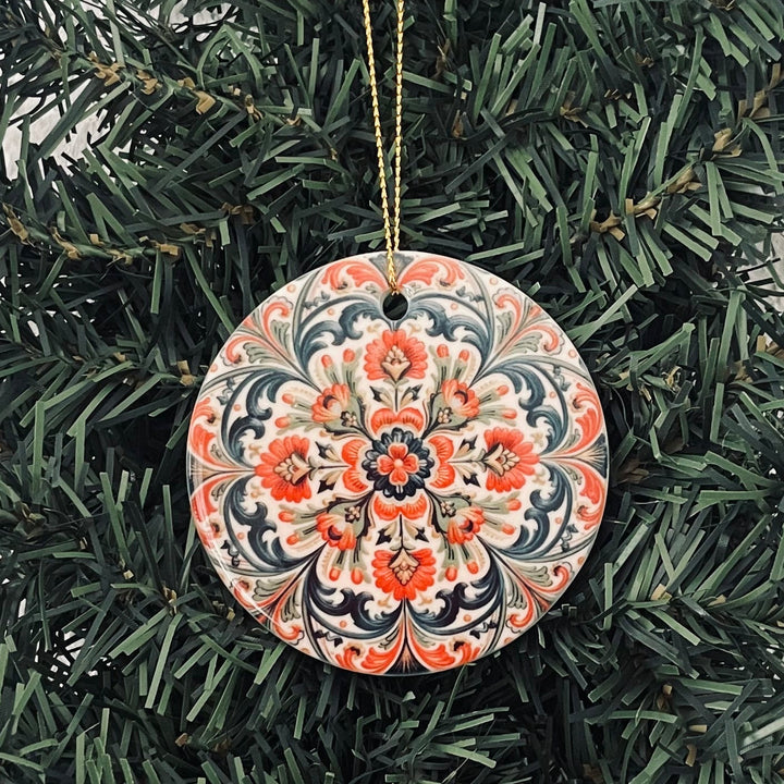 Ceramic Ornament, Vintage Folk Art