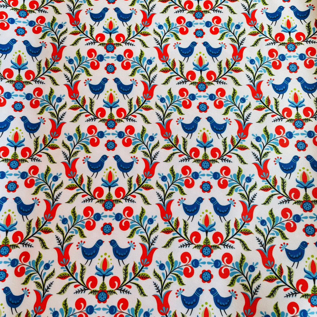 Fabric Folk Art Birds