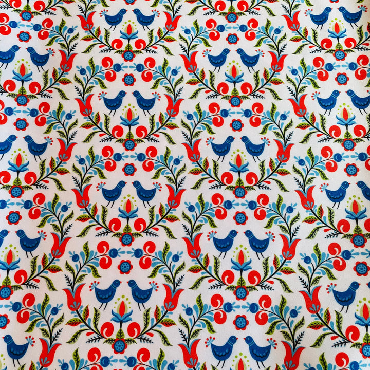 Fabric Folk Art Birds
