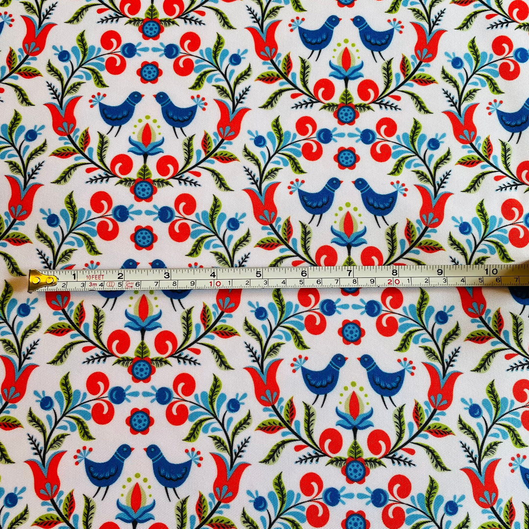 Fabric Folk Art Birds