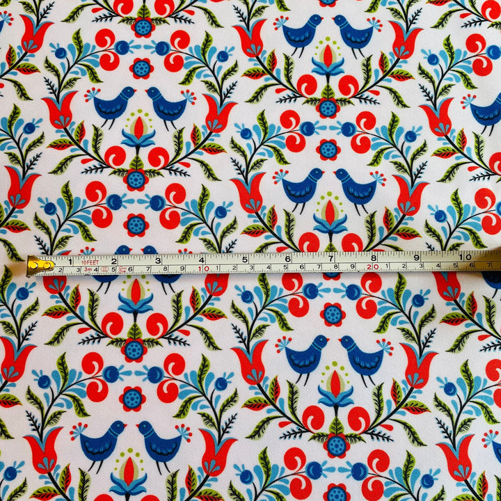 Fabric Folk Art Birds