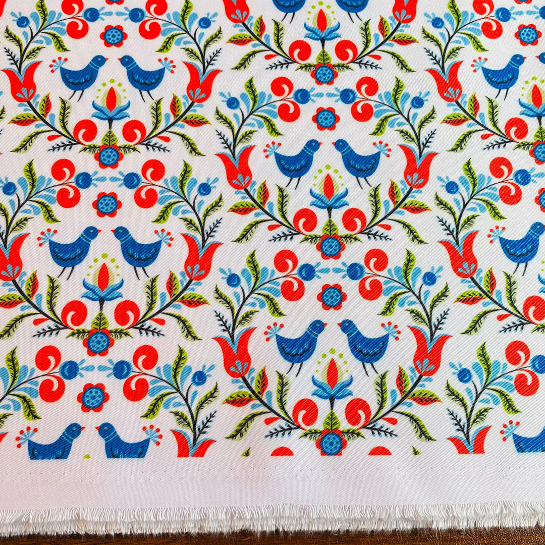 Fabric Folk Art Birds