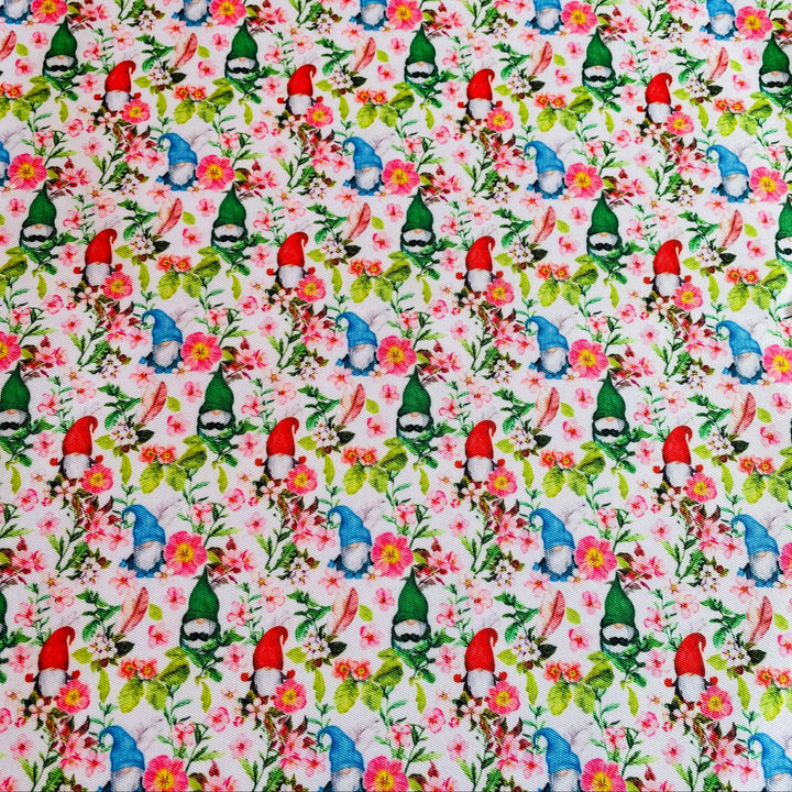 Fabric Gnomes with Spring flowers