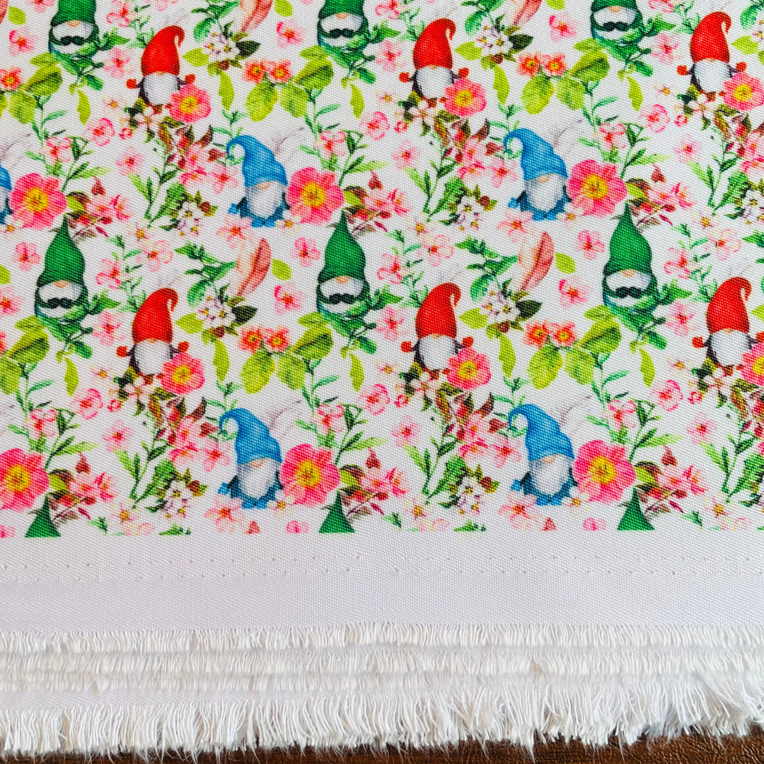 Fabric Gnomes with Spring flowers