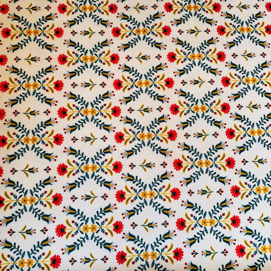 Fabric Folk Art Flowers
