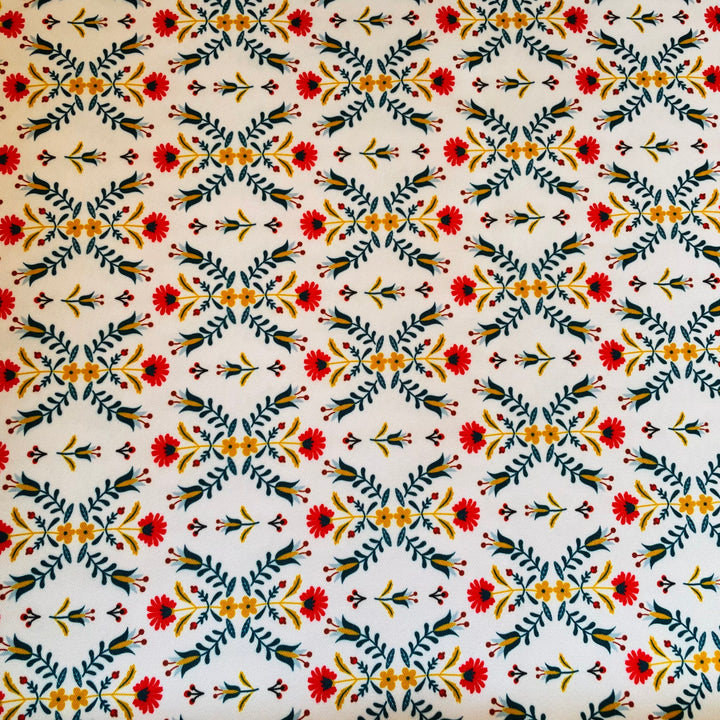Fabric Folk Art Flowers