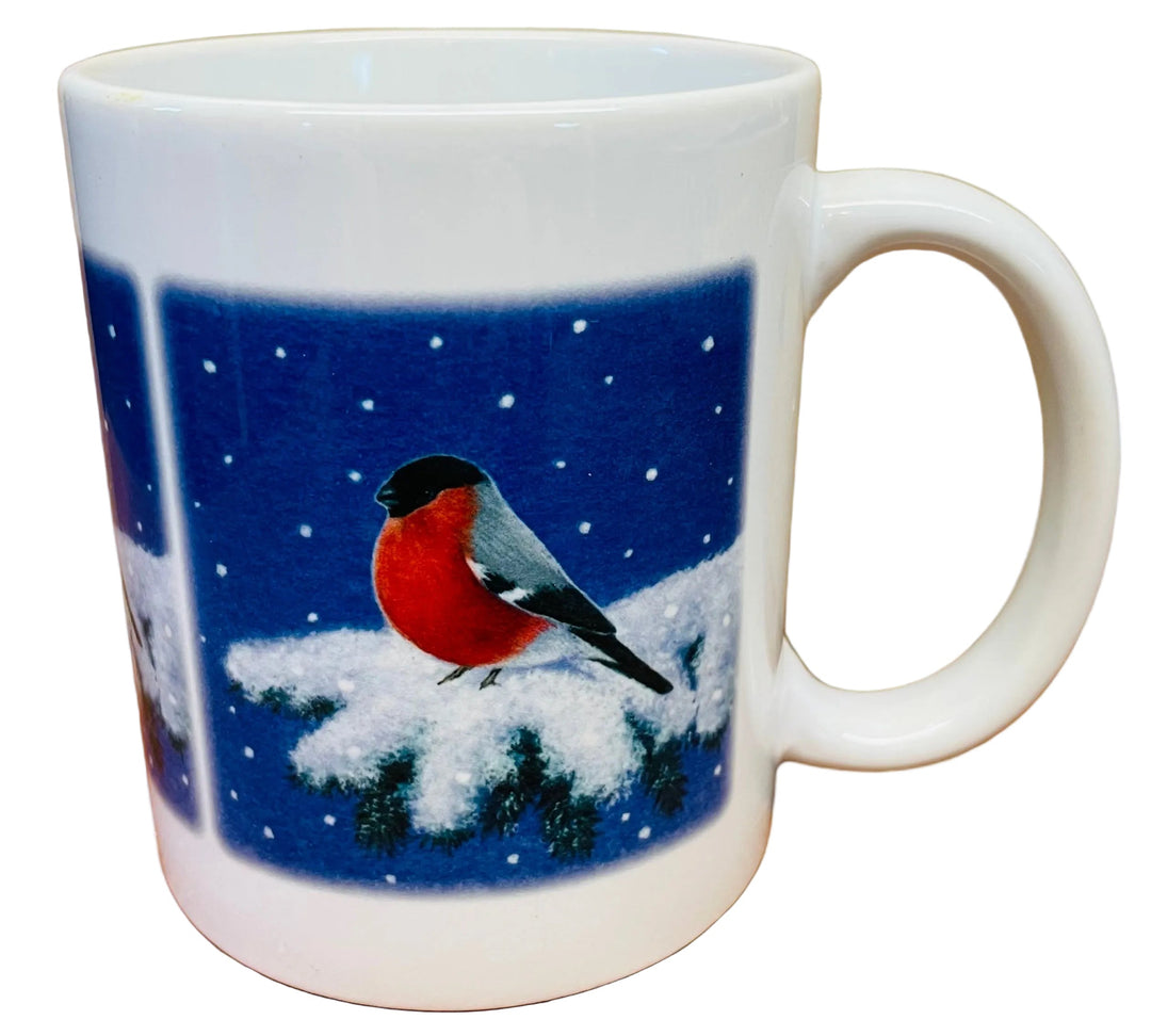 Eva Melhuish Bird on Snowy Branch Coffee Mug