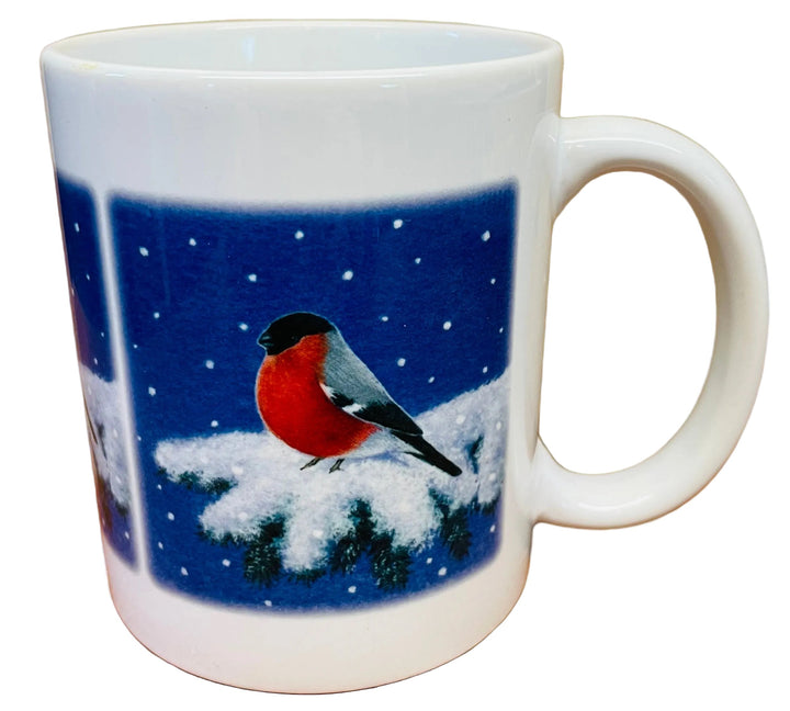 Eva Melhuish Bird on Snowy Branch Coffee Mug