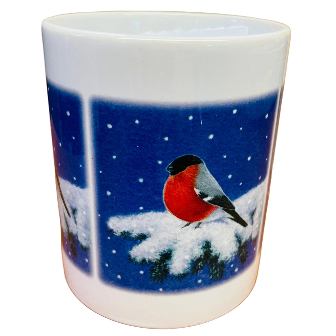 Eva Melhuish Bird on Snowy Branch Coffee Mug