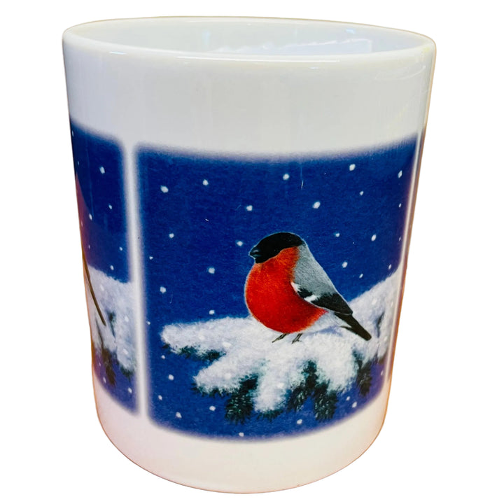 Eva Melhuish Bird on Snowy Branch Coffee Mug