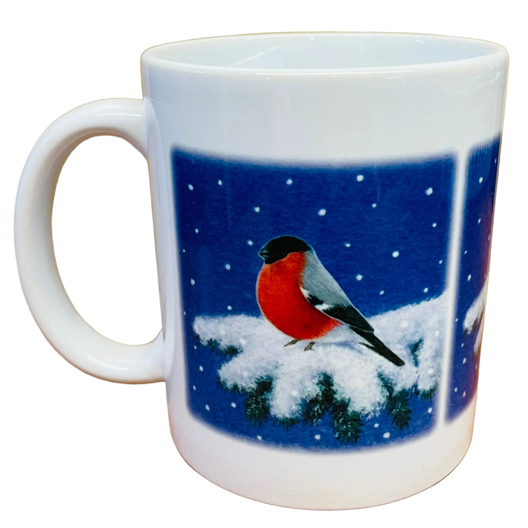 Eva Melhuish Bird on Snowy Branch Coffee Mug