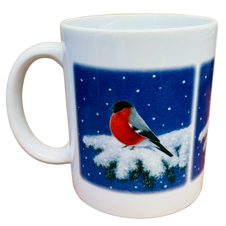 Eva Melhuish Bird on Snowy Branch Coffee Mug