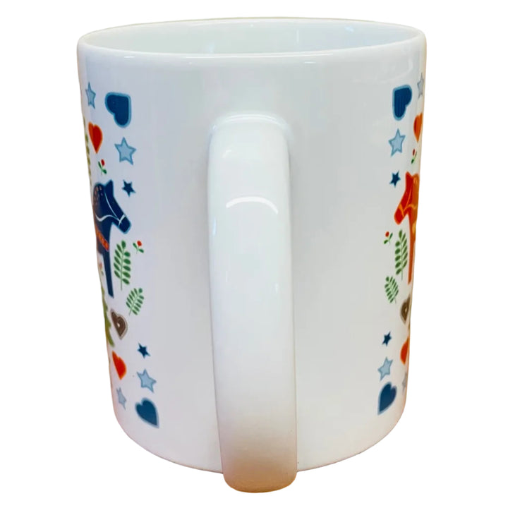Eva Melhuish Tomtar & Dala horses coffee mug