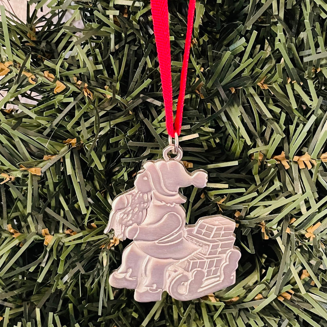 Swedish Pewter Ornament - Tomte