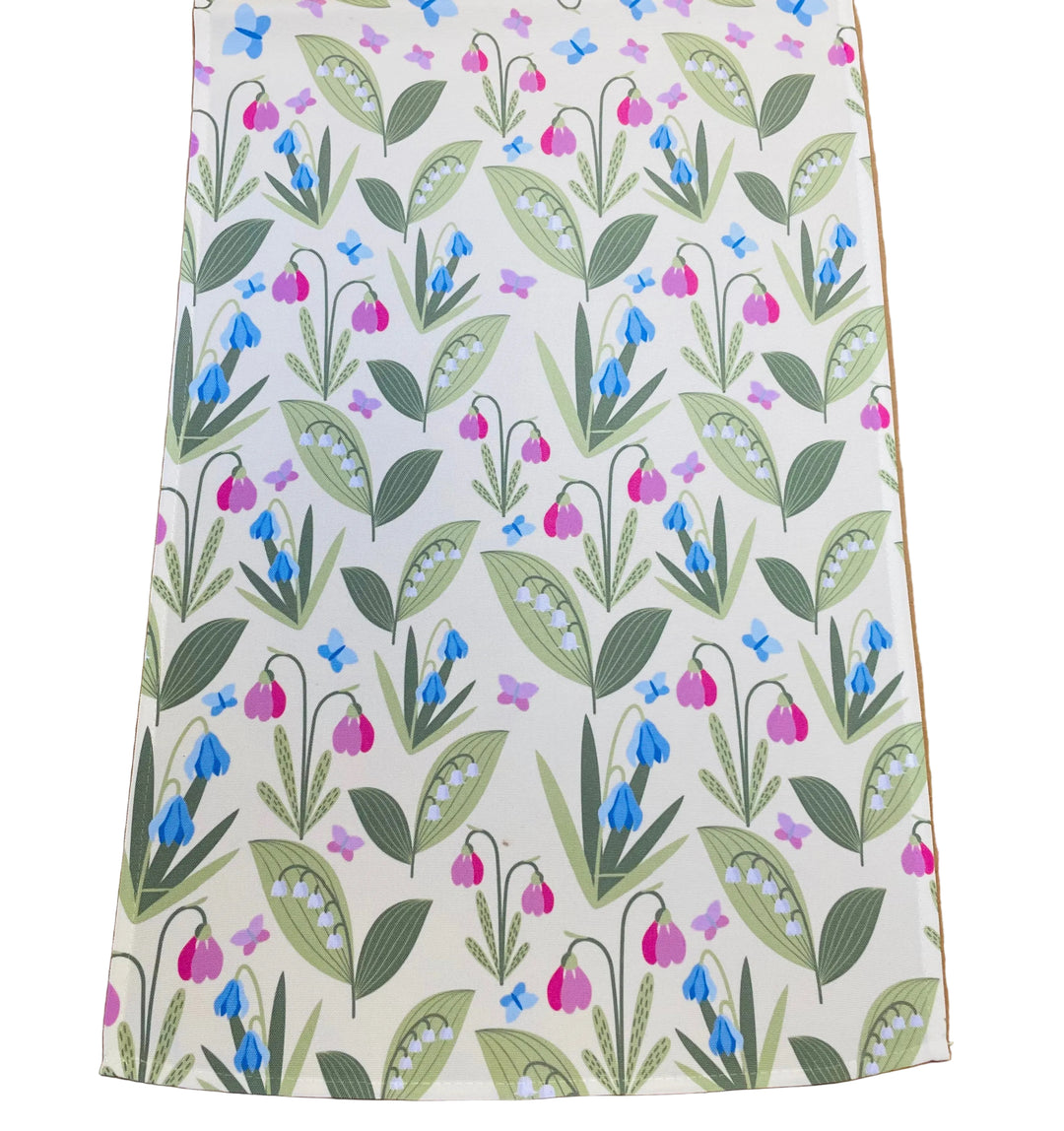 Linnea & Lily of the Valley Flowers Table Runner