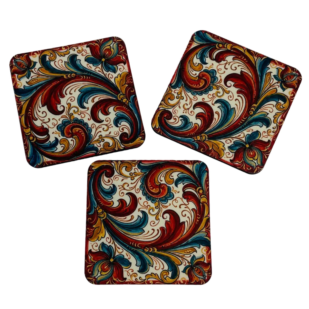Rosemaling Coasters Box of 6