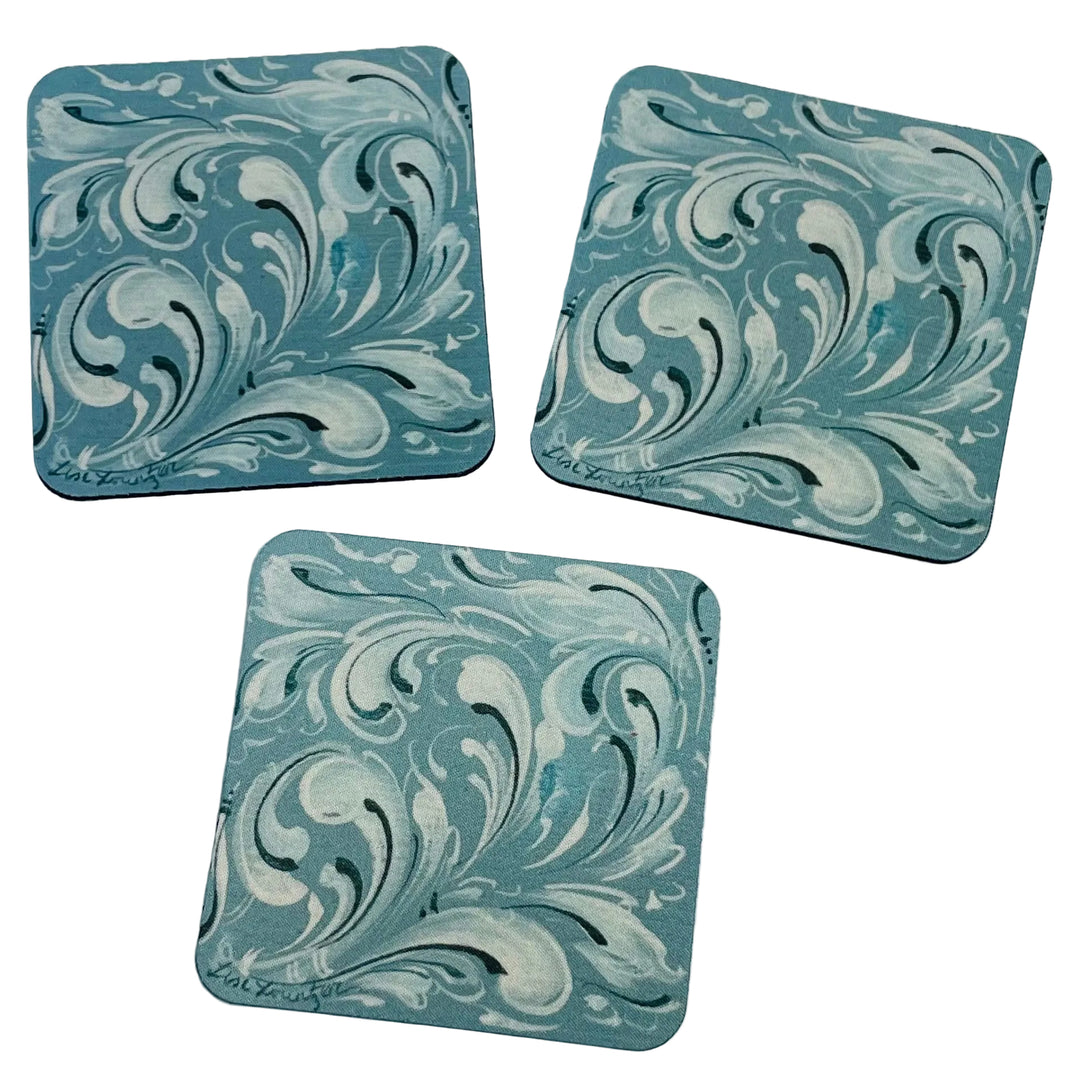 Lise Lorentzen Rosmaling Coasters Box of 6