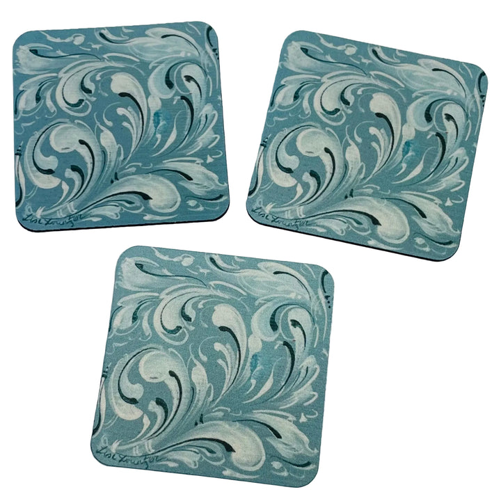 Lise Lorentzen Rosmaling Coasters Box of 6