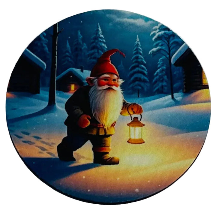 Gnome with Lantern Coasters Box of 6