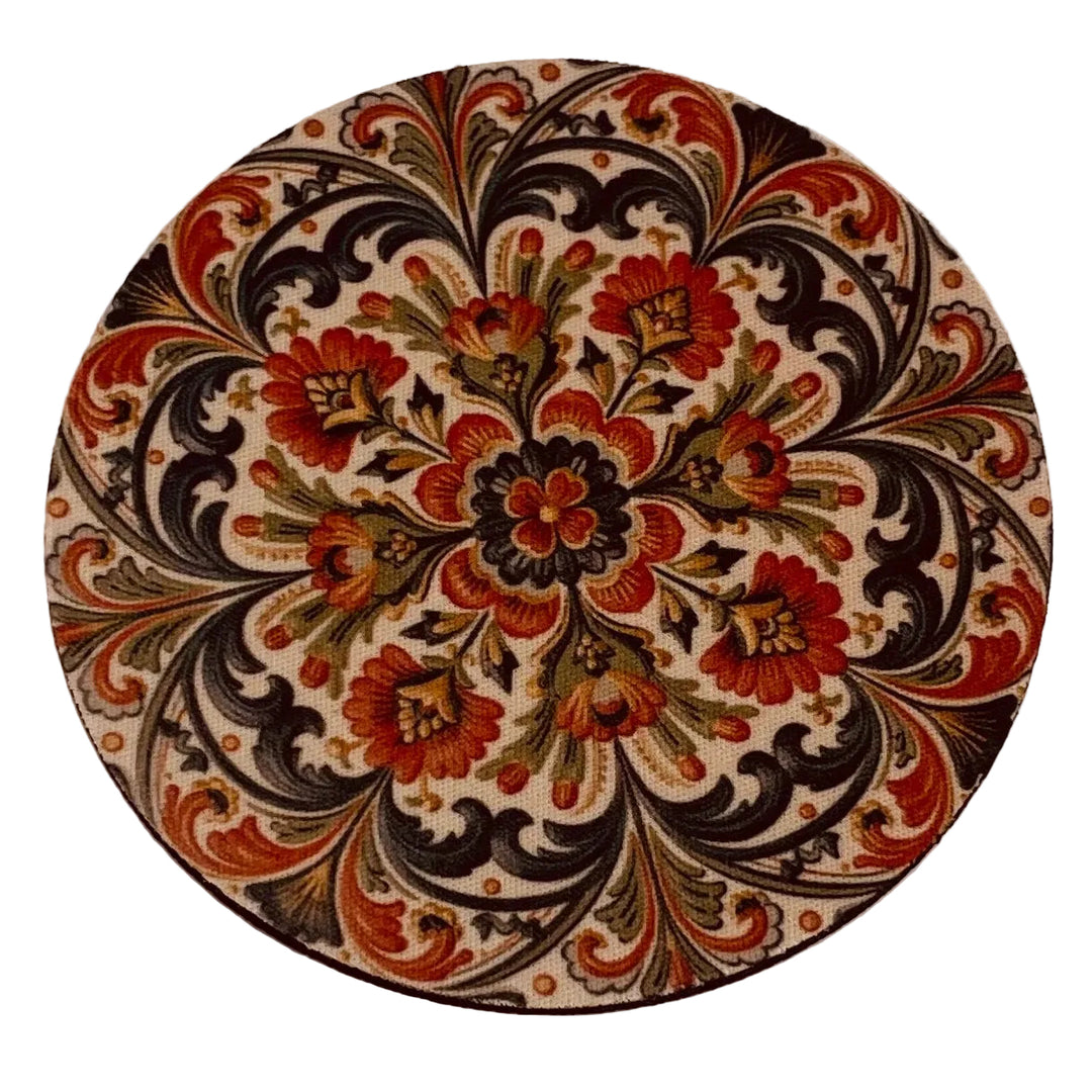Folk Art Coasters Box of 6