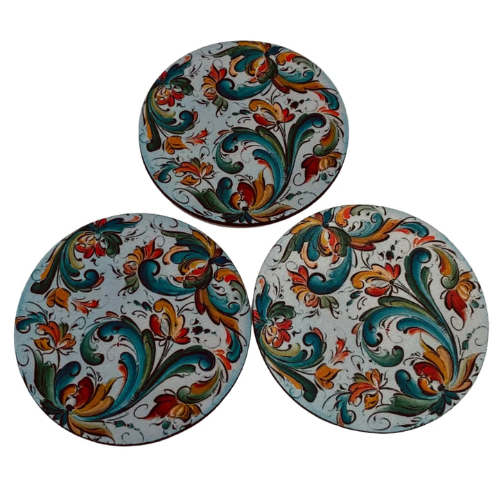 Lise Lorentzen Rosemaling Coasters Box of 6