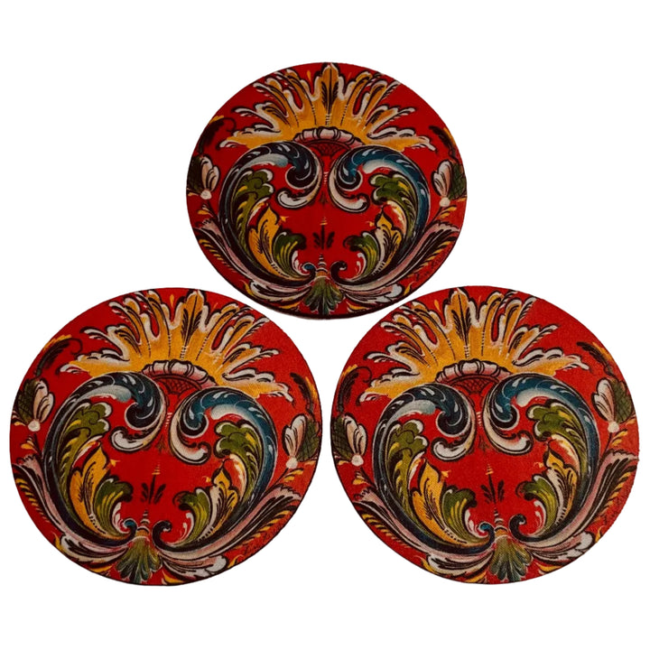 Lise Lorentzen Rosemaling Coasters Box of 6