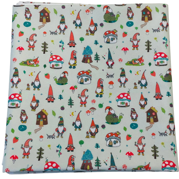 $5.00 SALE Fabric 36" Gnomes