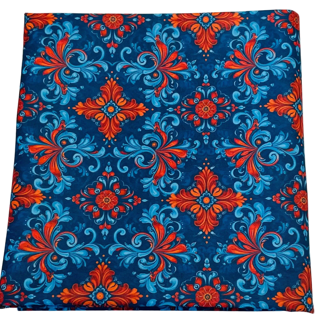 $5.00 SALE Fabric 36" Rosemaling