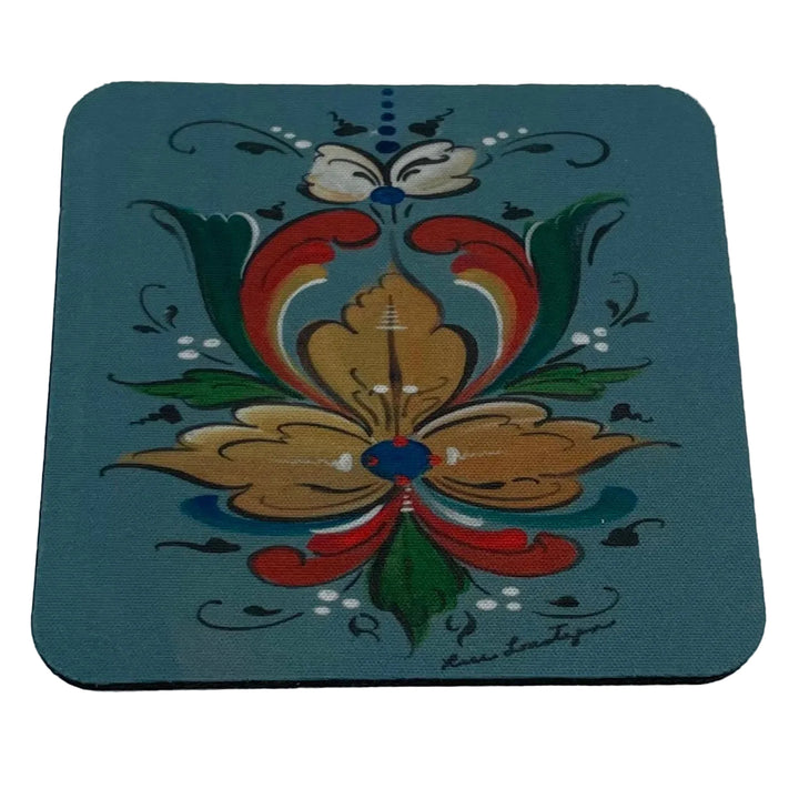 Lise Lorentzen Rosmaling Coasters Box of 6