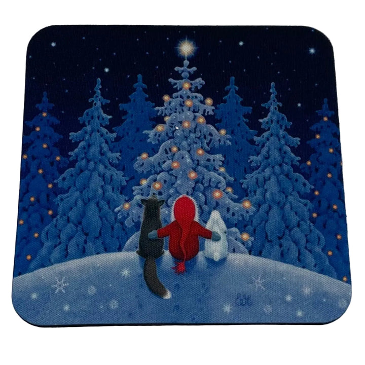 Eva Melhuish Tomte with Fox and Rabbit Coasters Box of 6