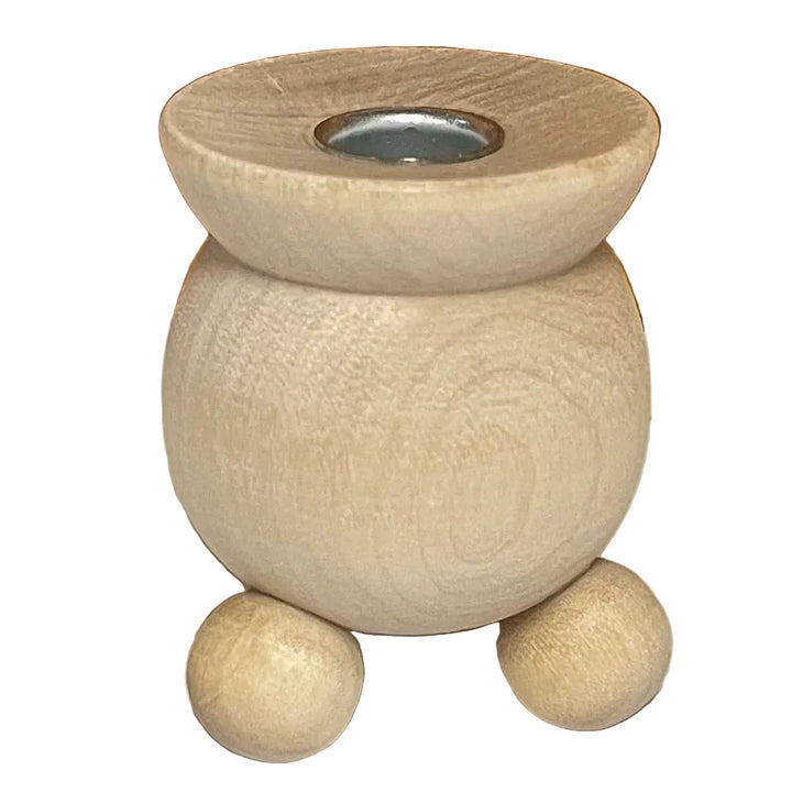 Natural Wood Candle Holder