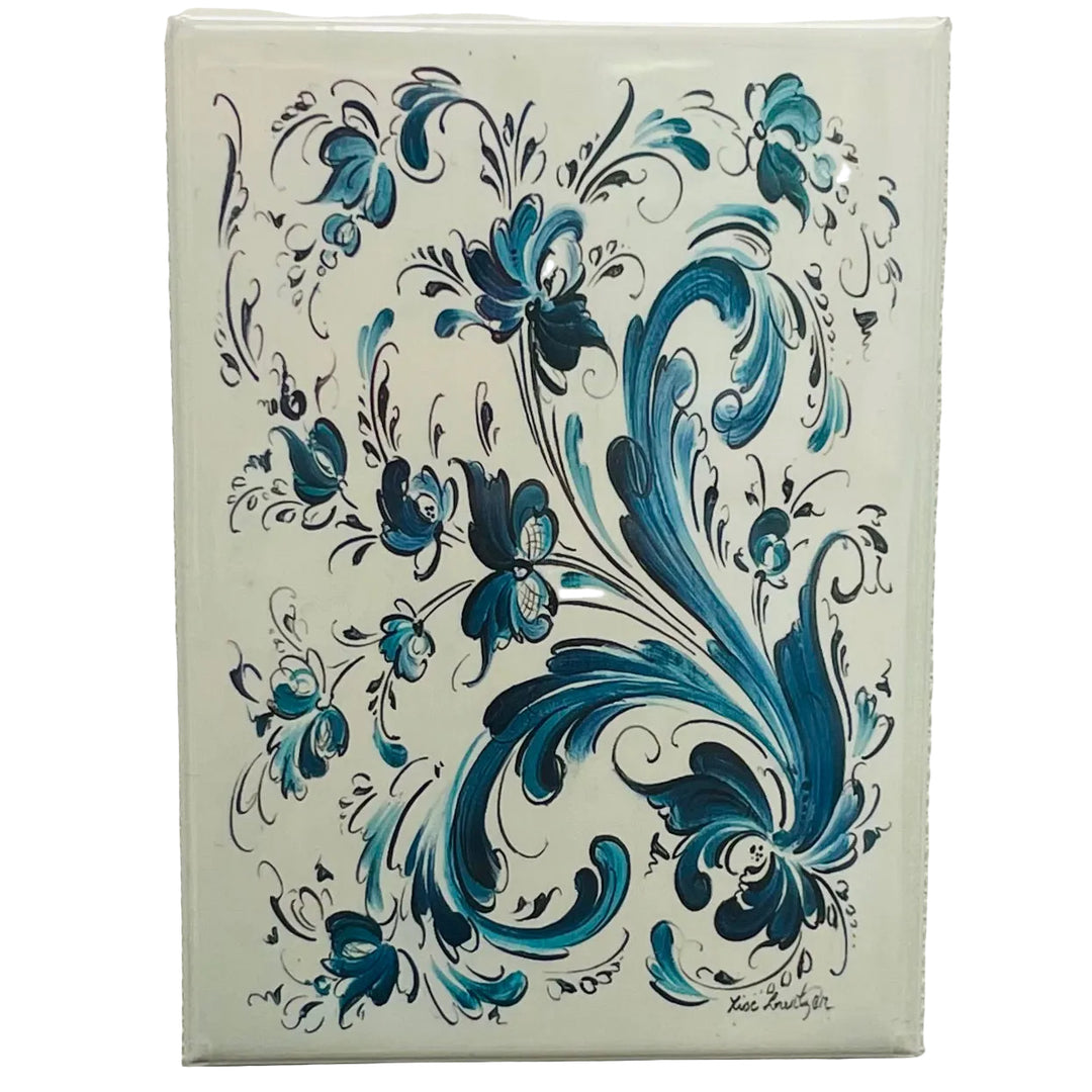 Rectangle Magnet, Lise Lorentzen Rosemaling