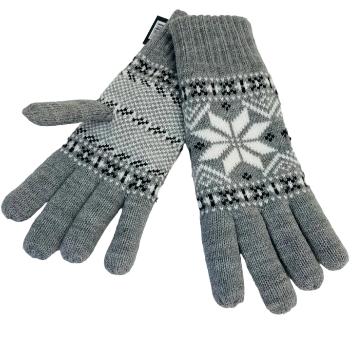 Knit gloves - Snowflake star