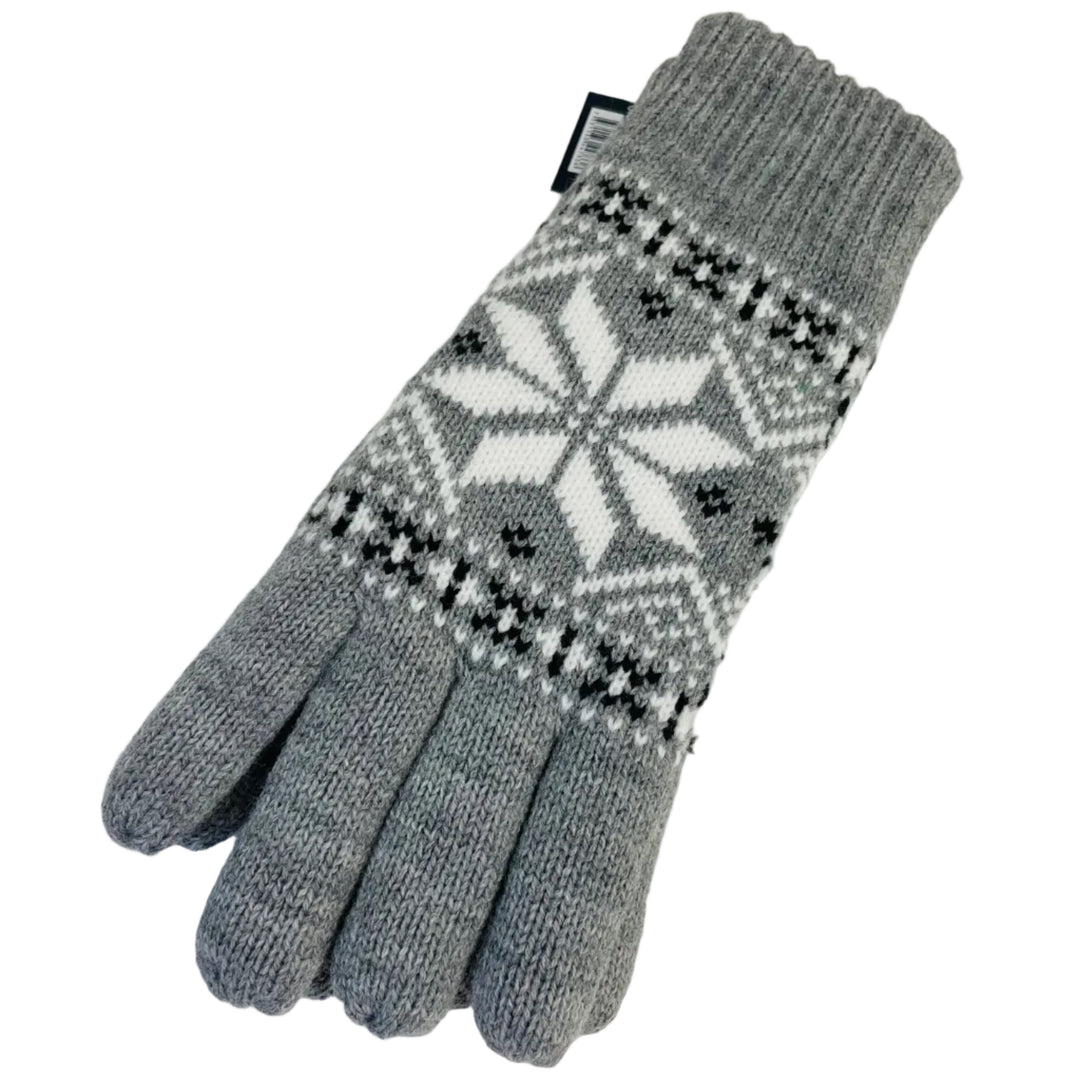 Knit gloves - Snowflake star