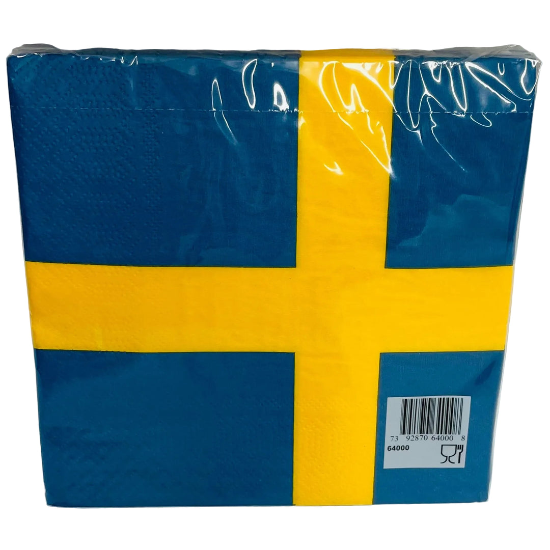 Sweden flag paper napkins