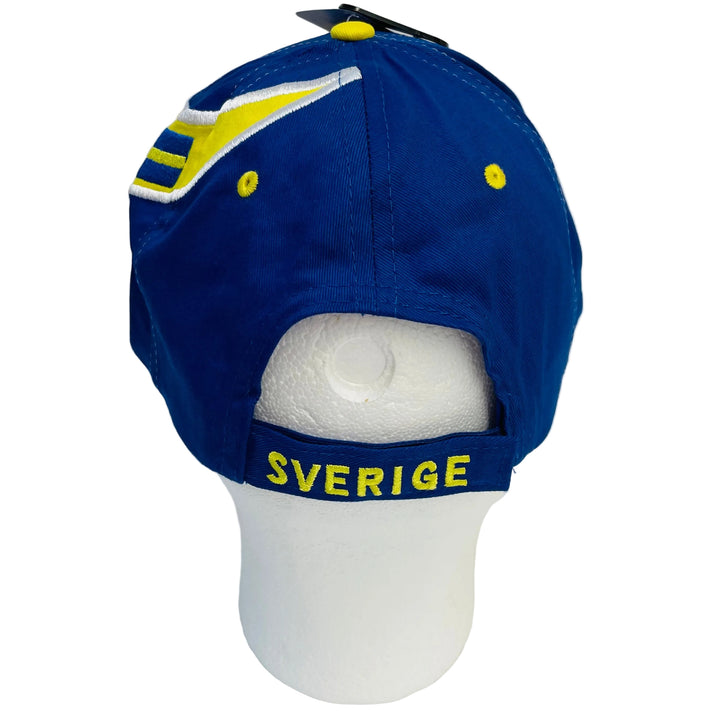 Sweden flag with Sverige baseball cap