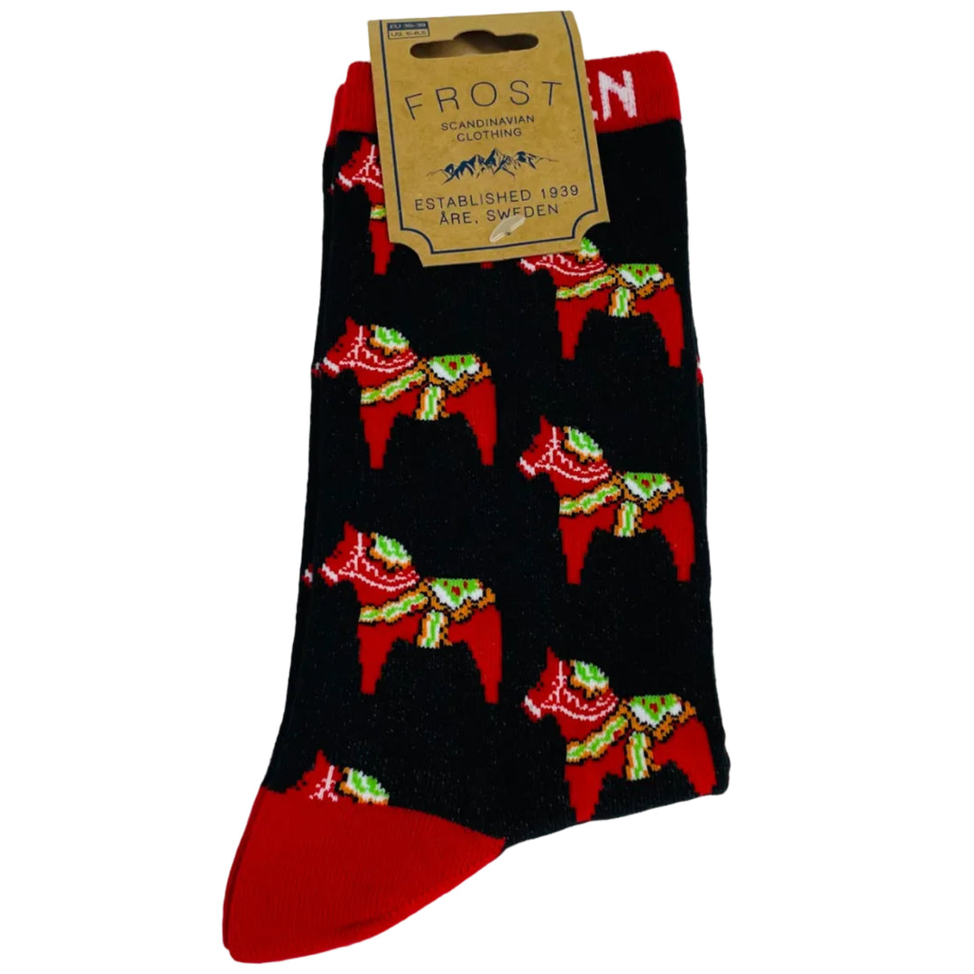 Dala Horses Socks - Black