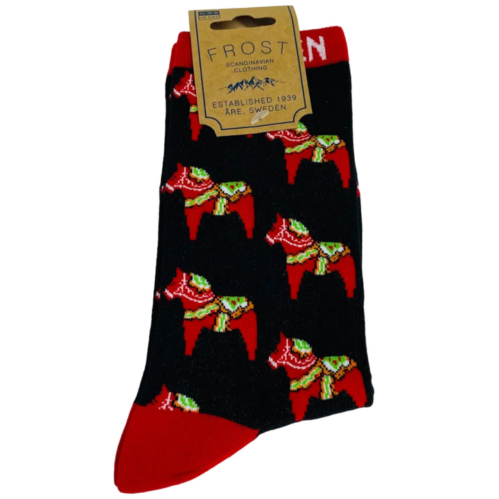 Dala Horses Socks - Black