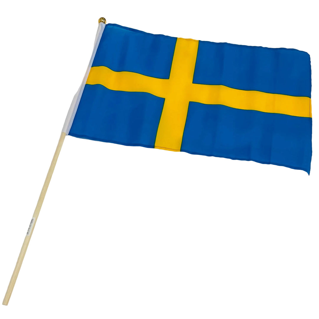 Sweden hand flag