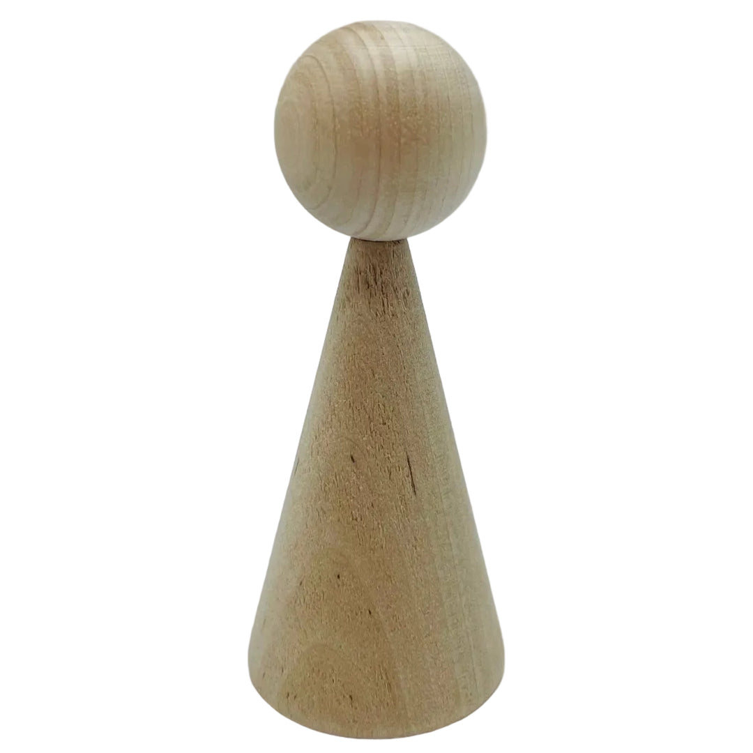 Unfinished Wood Doll or Gnome. Get Creative !