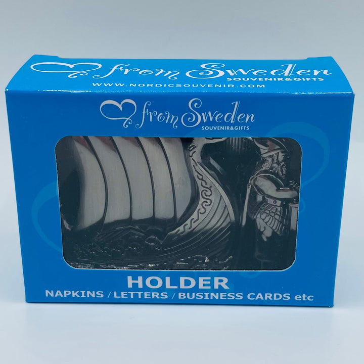 Viking and Viking Ship Napkin, Business card or Mail Holder