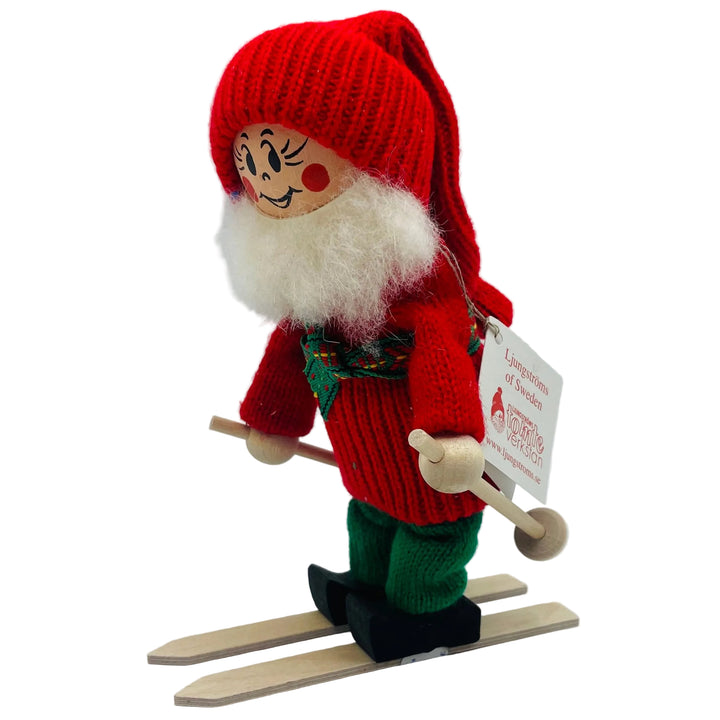 Swedish tomte skier
