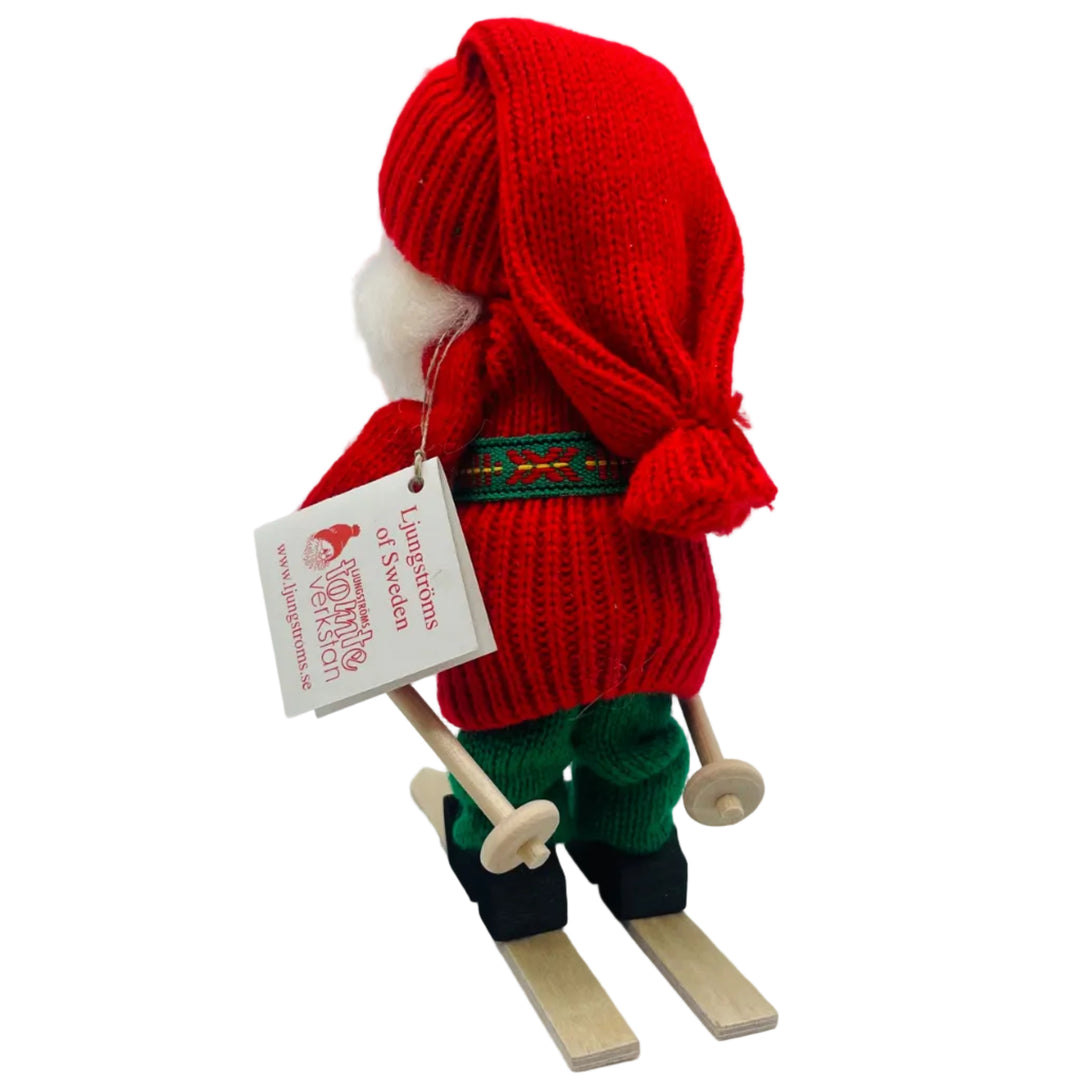 Swedish tomte skier