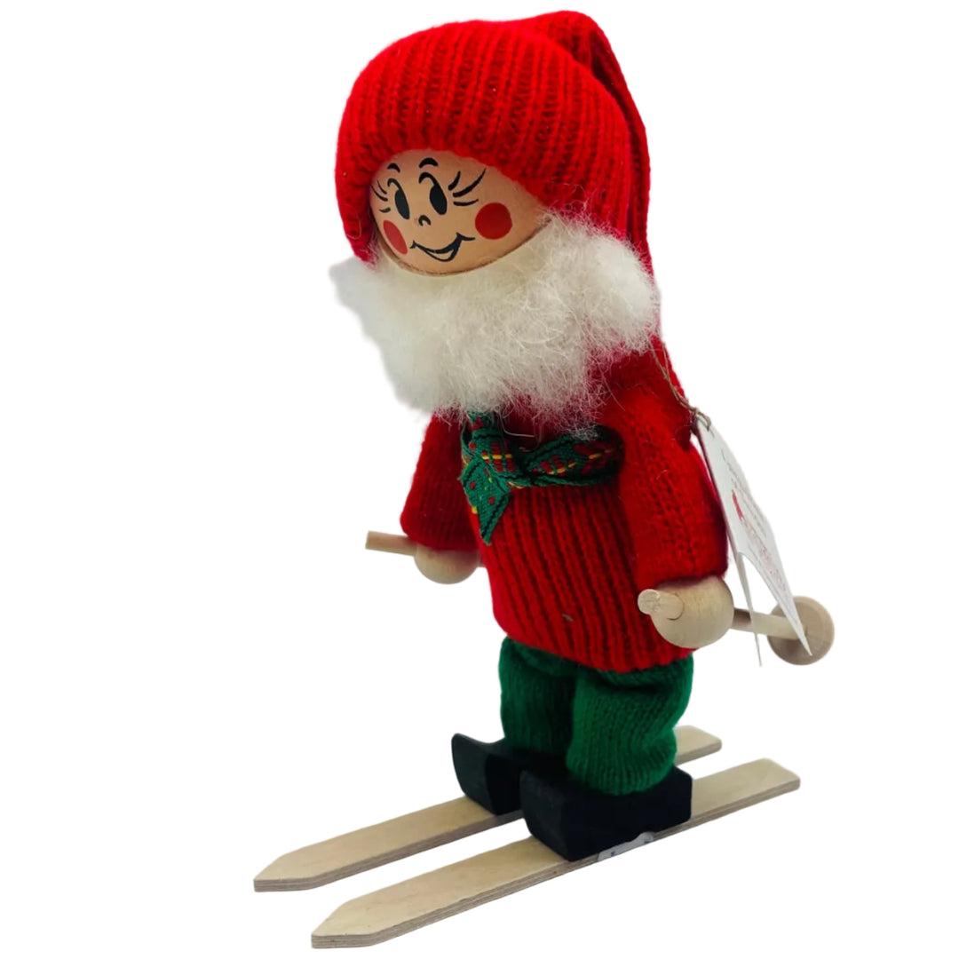 Swedish tomte skier